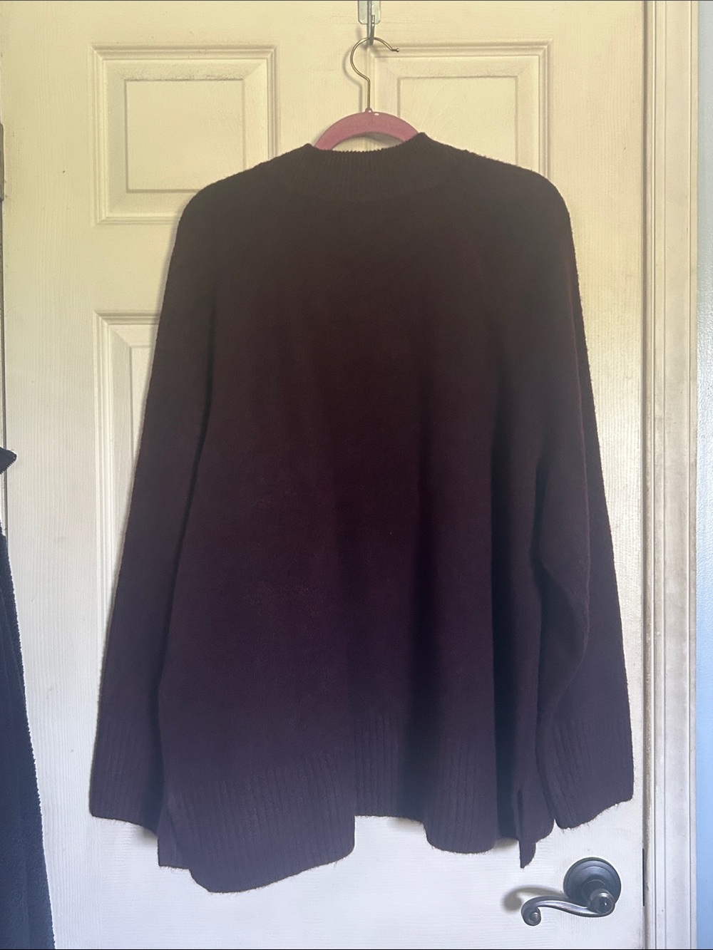 NWT Nine West midnight grape raglan sleeve high neck sweater size 3X - Picture 3 of 6